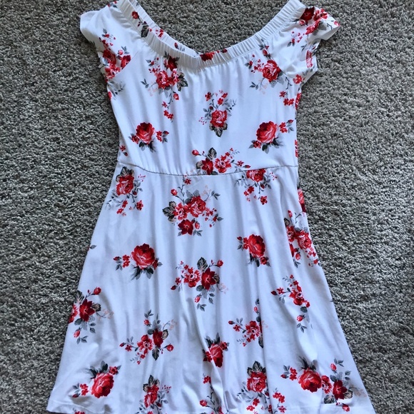 Ardene White Floral Dress Size Medium - Picture 1 of 3